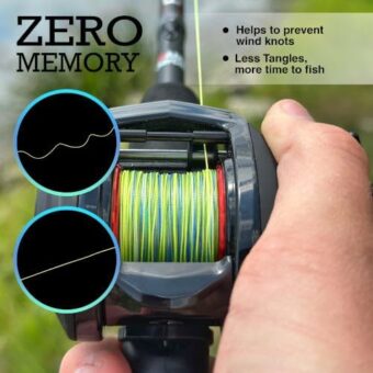 Reaction Tackle Braided Fishing Line - Pro Grade Power Performance for Saltwater or Freshwater Fish - Colored Fishing Line Braid for Extra Visibility - Image 2