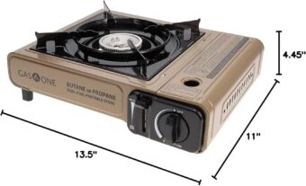 Gas One GS-3400P Propane or Butane Stove Dual Fuel Stove Portable Camping Stove - Patented - with Carrying Case Great for Emergency Preparedness Kit - Image 2