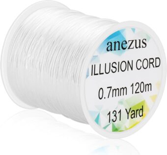 Anezus Fishing Wire for Hanging, Clear Fishing Line Invisible String Strong Monofilament Line for Hanging Decorations and Crafts - Image 3