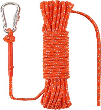 5/16 in (8mm) x 98 ft (30Meter) Floating Rope Anchor Mooring Rope Boat Rope Marine Rope Dock Lines Kayak Canoe Tow Throw Line Reflective Orange - Image 8