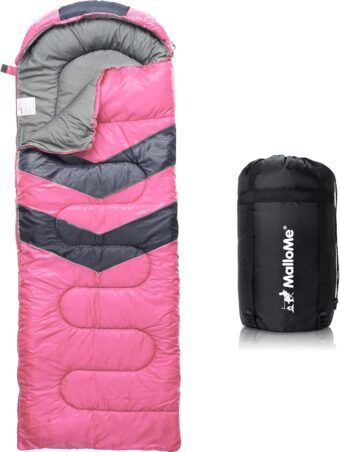 MalloMe Sleeping Bags for Adults Cold Weather & Warm - Backpacking Camping Sleeping Bag for Kids 10-12, Girls, Boys - Lightweight Compact Camping Essentials Gear Accessories Hiking Sleep Must Haves - Image 4