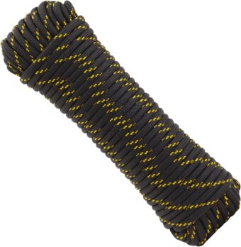 Diamond Braided Polyester Rope for Knot Tying Practice, Camping, Boats, Trailer Tie Down (1/2 Inch x 100 Ft) - Image 6