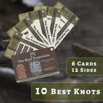 Knot Tying Kit | Camping & Outdoor Knots Edition - by The Bear Essentials Outdoors with Waterproof Knot Cards | for Survival, Camping, Backpacking, Hiking & Scouts - Image 4