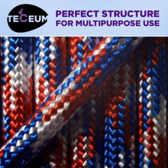 TECEUM Heavy Duty Rope 1000 – 1000ft / 200ft / 100ft / 50ft – 40+ Colors – Utility Rope for Survival & Camping Gear – Nylon String, Camping Rope, para Cord, Utility Nylon Rope, Tent Cord - Image 5