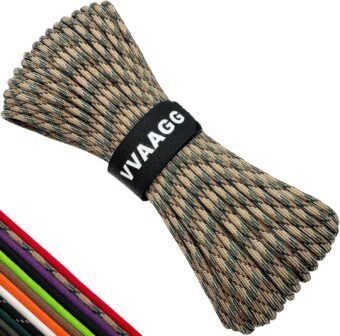 VVAAGG 550 Paracord 100FT, Strong Heavy-Duty Camping Rope, Tactical Parachute Cord, Outdoor Gear Tent Rope 4mm - Image 2