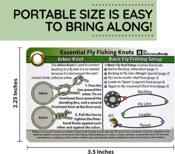 Fly Fishing Knot Cards - Waterproof Guide to 14 Essential Fly Fishing Knots - Includes Mini Carabiner - Image 5