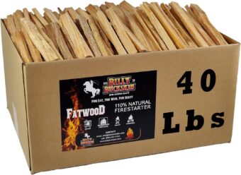 40lb Fatwood Fire Starter Sticks, Fire Starters for Fire Pit, Campfire, Wood Stoves, Fireplaces, Bonfires, Easy Start Fire with Just 2 Sticks in All Weather Conditions by Billy Buckskin (40 Pound Bag) - Image 6