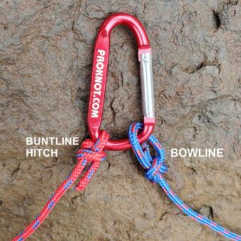 Knot Tying Kit | Pro-Knot Best Rope Knot Cards, two practice cords and a carabiner - Image 3