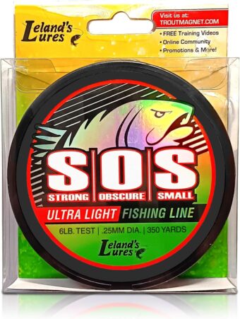 Trout Magnet Trout S.O.S. Fishing Line - 2lb Test, 350 Yard Spool, .16mm Diameter - The Strongest Light Invisible Fishing Line - Made in the USA with Smooth Copolymer for Kink-Free Tangle-Free Fishing - Image 7