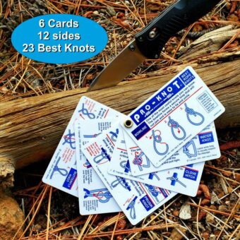 Knot Tying Kit | Pro-Knot Best Rope Knot Cards, two practice cords and a carabiner - Image 4