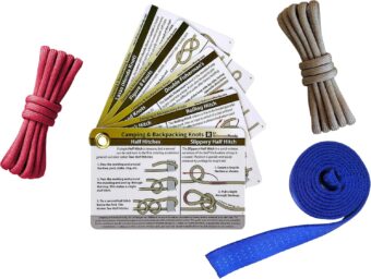 Knot Tying Kit - Outdoor Knots Pocket Guide, Webbing, and Paracord for Practicing Knots - Image 5