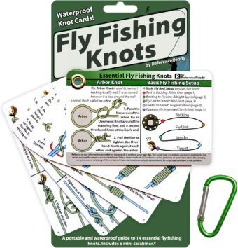 Fly Fishing Knot Cards - Waterproof Guide to 14 Essential Fly Fishing Knots - Includes Mini Carabiner - Image 6