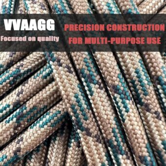 VVAAGG 550 Paracord 100FT, Strong Heavy-Duty Camping Rope, Tactical Parachute Cord, Outdoor Gear Tent Rope 4mm - Image 7