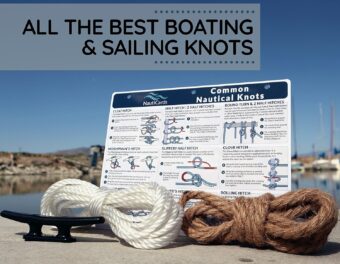 Deluxe Nautical Knot Tying Kit - 6" Boat Cleat, Jute and Poly Ropes, and Waterproof Nautical Guide to 21 Sailing and Boating Knots - Image 5