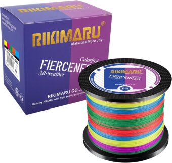 RIKIMARU Braided Fishing Line Abrasion Resistant Superline Zero Stretch&Low Memory Extra Thin Diameter 327-1094 Yds, 4-180LB - Image 3