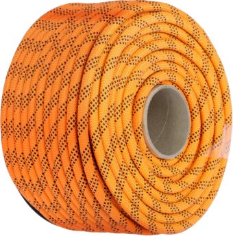 VEVOR Double Braided Polyester Rope, 1/2 in x 220 ft, 48 Strands, 8000 LBS Breaking Strength Outdoor Rope, Arborist Rigging Rope for Rock Hiking Camping Swing Rappelling Rescue, Orange/Black - Image 10