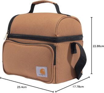 Carhartt Camping Cooler, Worksite Lunchbox, Soft Shell Cooler for Construction Sites, Work and Everyday Use Cooler, Carhartt Brown - Image 6